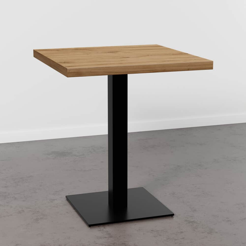 Bistrotisch-80×80-cm-Teak-Gusseisengestell